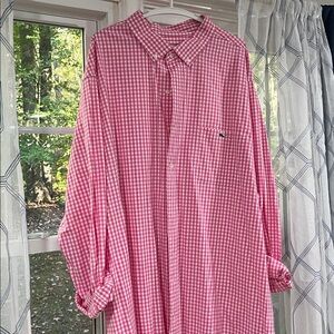 Vineyard Vines Pink Checkered Shirt